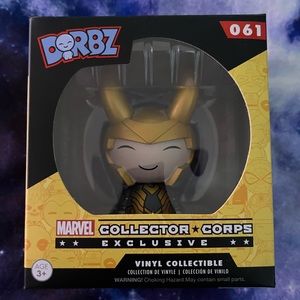 New in Box Marvel Funko Dorbz Loki Figure
